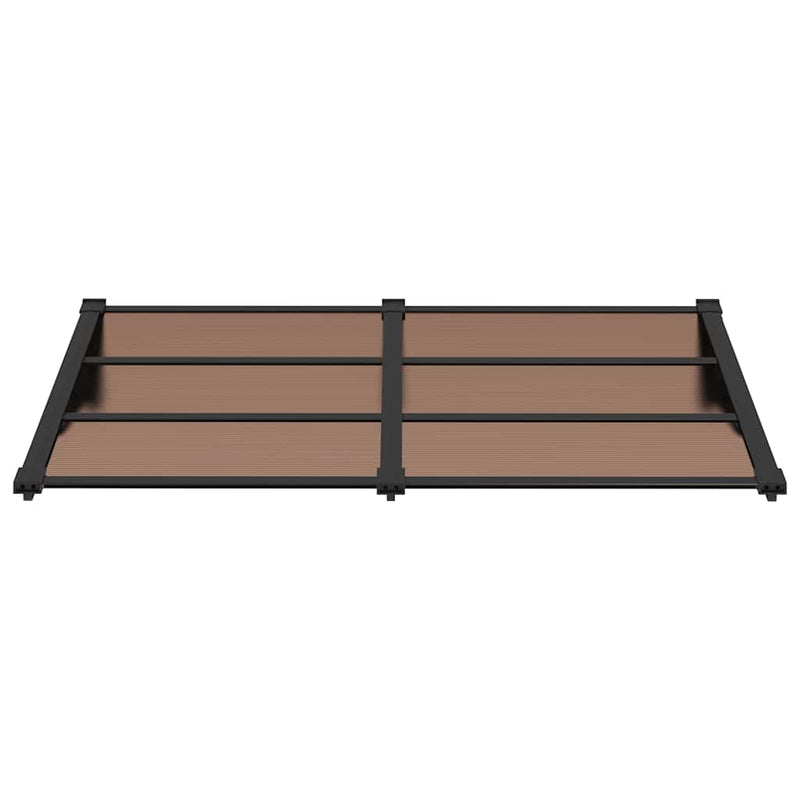 Load image into Gallery viewer, Vidaxl deurluifel 152,5x90 cm polycarbonaat zwart