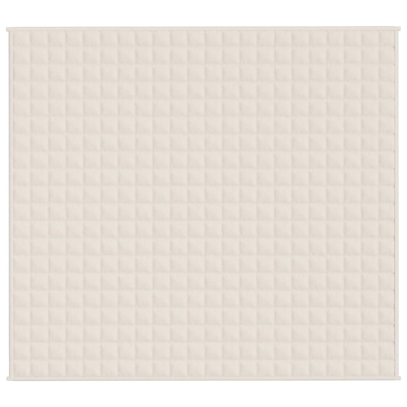 Load image into Gallery viewer, Vidaxl verzwaringsdeken 200x230 cm 9 kg stof lichtcrèmekleurig