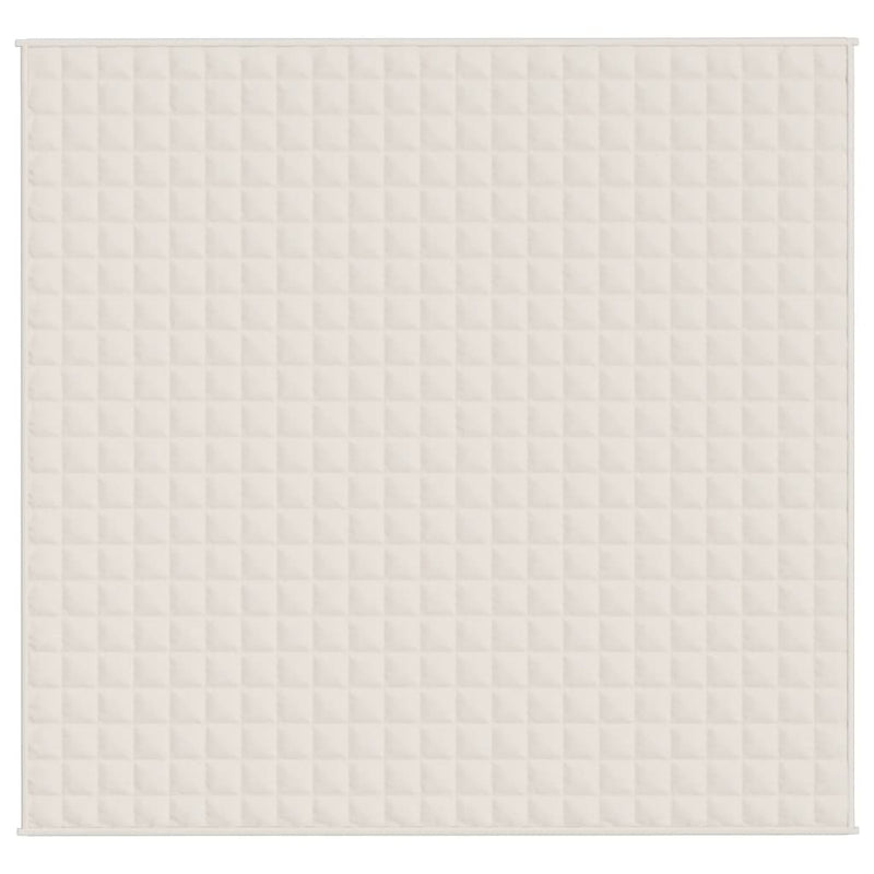 Load image into Gallery viewer, Vidaxl verzwaringsdeken 220x240 cm 15 kg stof lichtcrèmekleurig