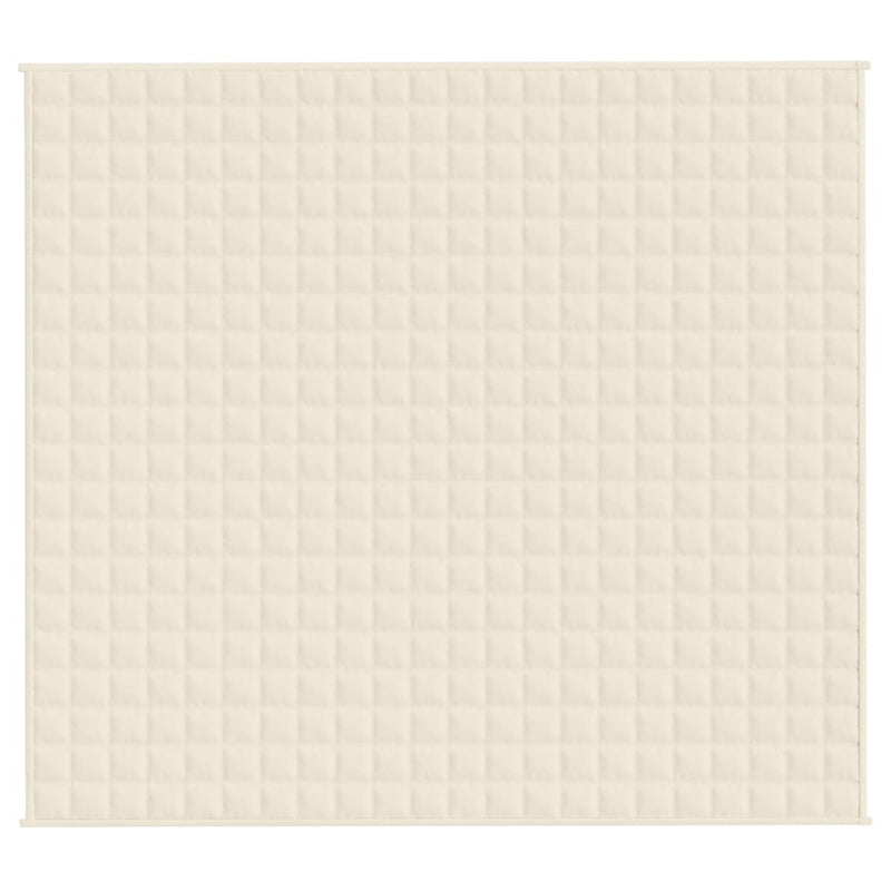 Load image into Gallery viewer, Vidaxl verzwaringsdeken 200x230 cm 13 kg stof lichtcrèmekleurig