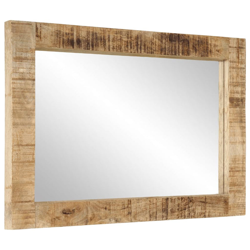 Afbeelding laden in galerijviewer, Vidaxl spiegel 70x50 cm massief mangohout en glas
