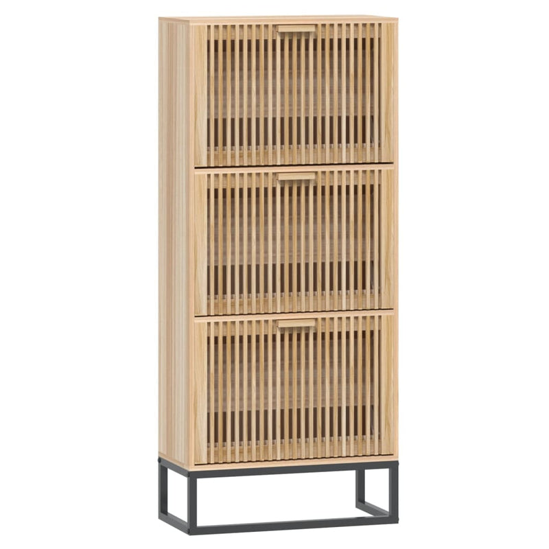 Load image into Gallery viewer, Vidaxl schoenenkast 52x25x120 cm bewerkt hout