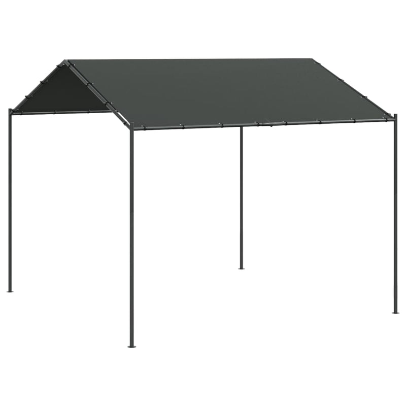 Load image into Gallery viewer, Vidaxl tuinpaviljoen 4x4 m staal en stof antracietkleurig