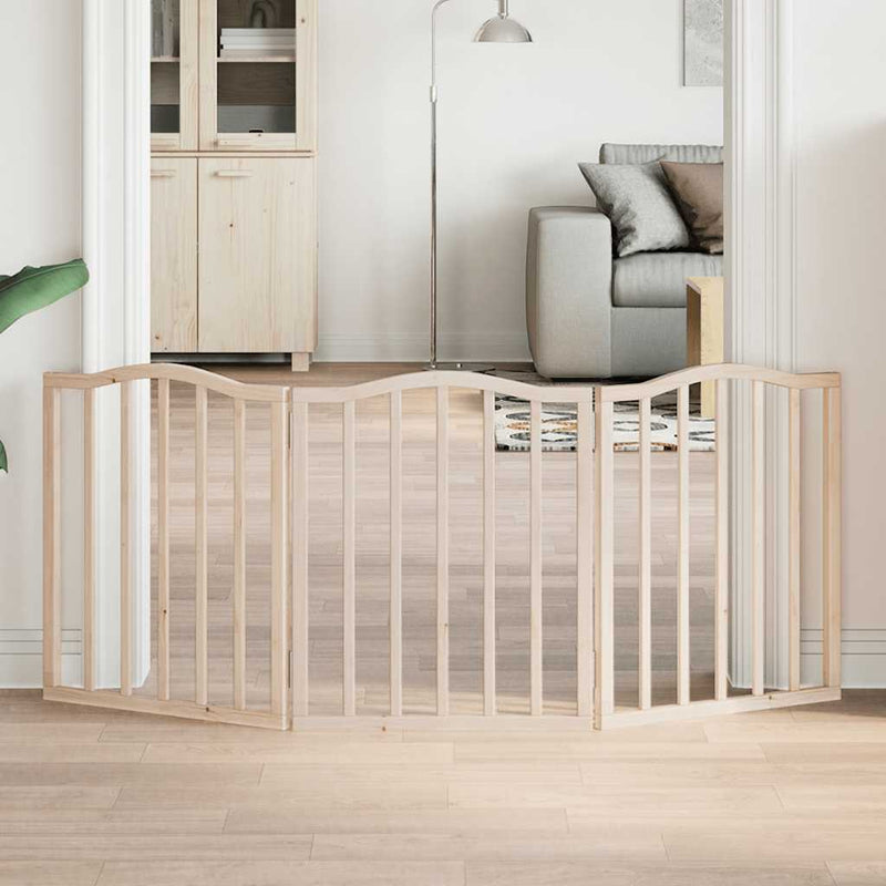 Load image into Gallery viewer, Vidaxl hondenhek inklapbaar 3 panelen 150 cm populierenhout