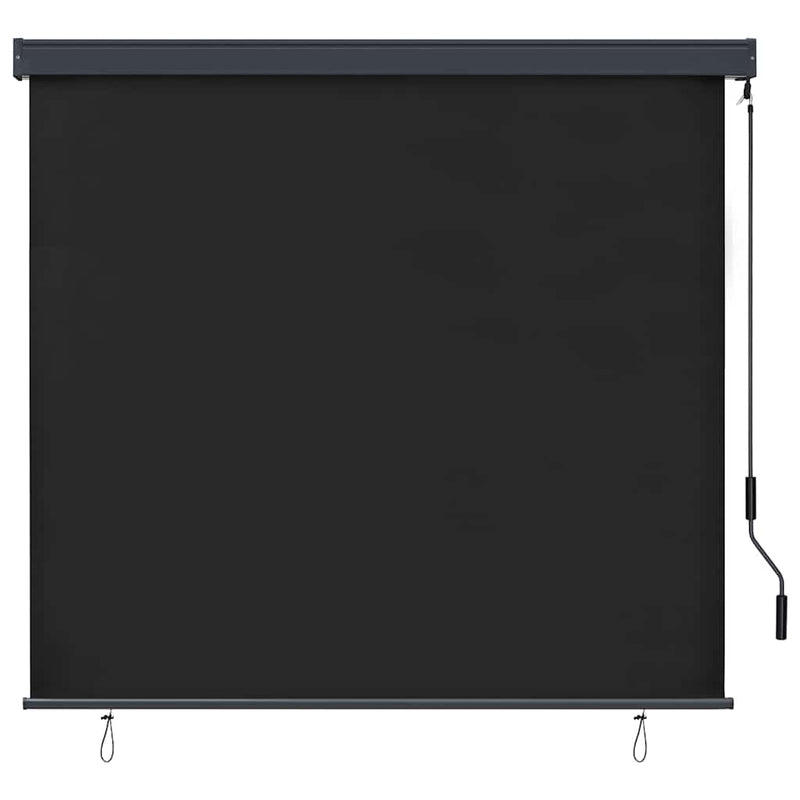 Afbeelding laden in galerijviewer, Vidaxl rolgordijn gestreept antraciet 180 x 250 cm stof en aluminium