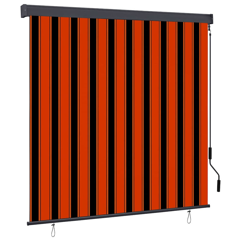 Afbeelding laden in galerijviewer, Vidaxl rolgordijn oranje en bruin 180 x 250 cm stof en aluminium
