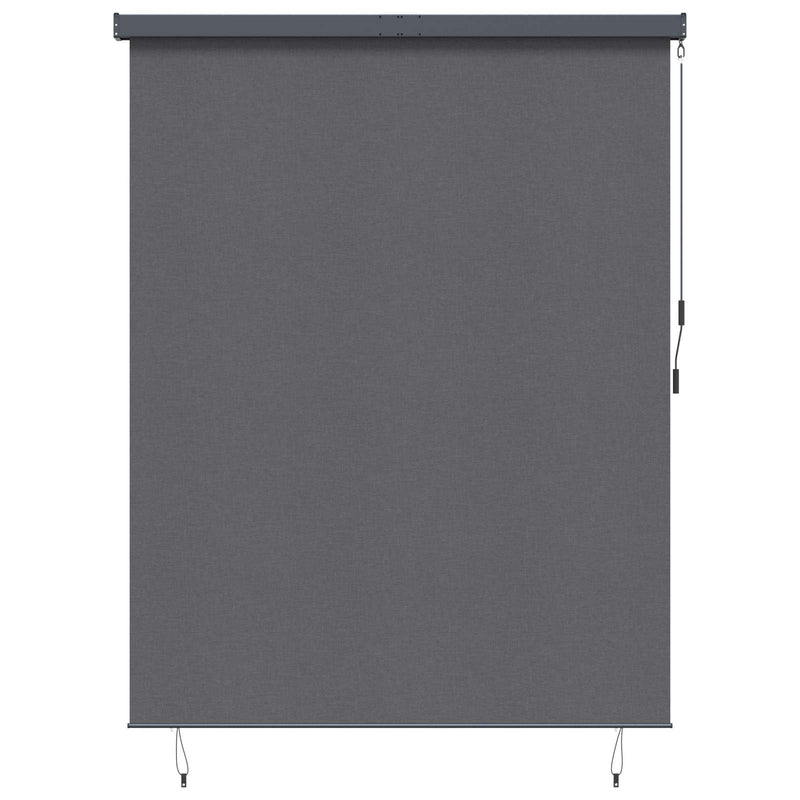 Load image into Gallery viewer, Vidaxl rolgordijn gestreept antraciet 200 x 250 cm stof en aluminium
