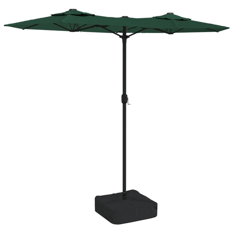 Load image into Gallery viewer, Vidaxl parasol dubbel dak 316x145 cm groen