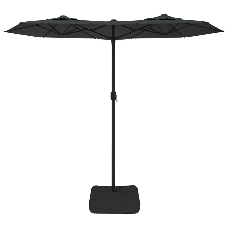 Load image into Gallery viewer, Vidaxl parasol dubbel dak 316x145 cm antracietkleurig