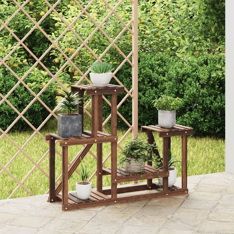 Afbeelding laden in galerijviewer, Vidaxl plantenstandaard 90x25x73,5 cm massief vurenhout