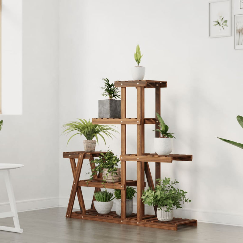 Afbeelding laden in galerijviewer, Vidaxl plantenstandaard 95x25x96 cm massief vurenhout