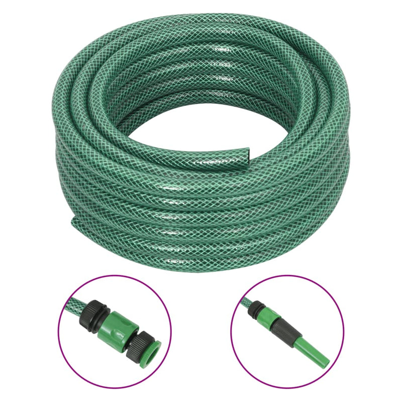 Load image into Gallery viewer, Vidaxl tuinslang met koppelingsset 0,5'' 20 m pvc groen