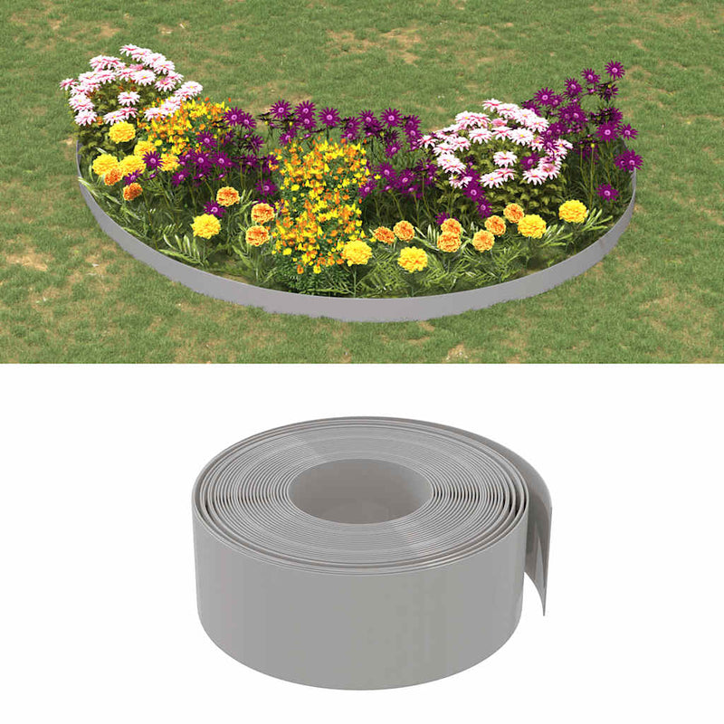 Load image into Gallery viewer, Vidaxl tuinranden 4 st 10 m 20 cm polyetheen grijs