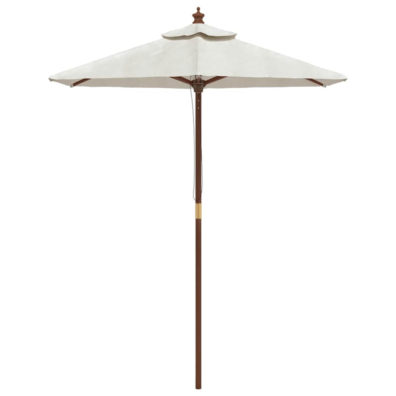 Load image into Gallery viewer, Vidaxl parasol met houten paal 196x231 cm zandkleurig