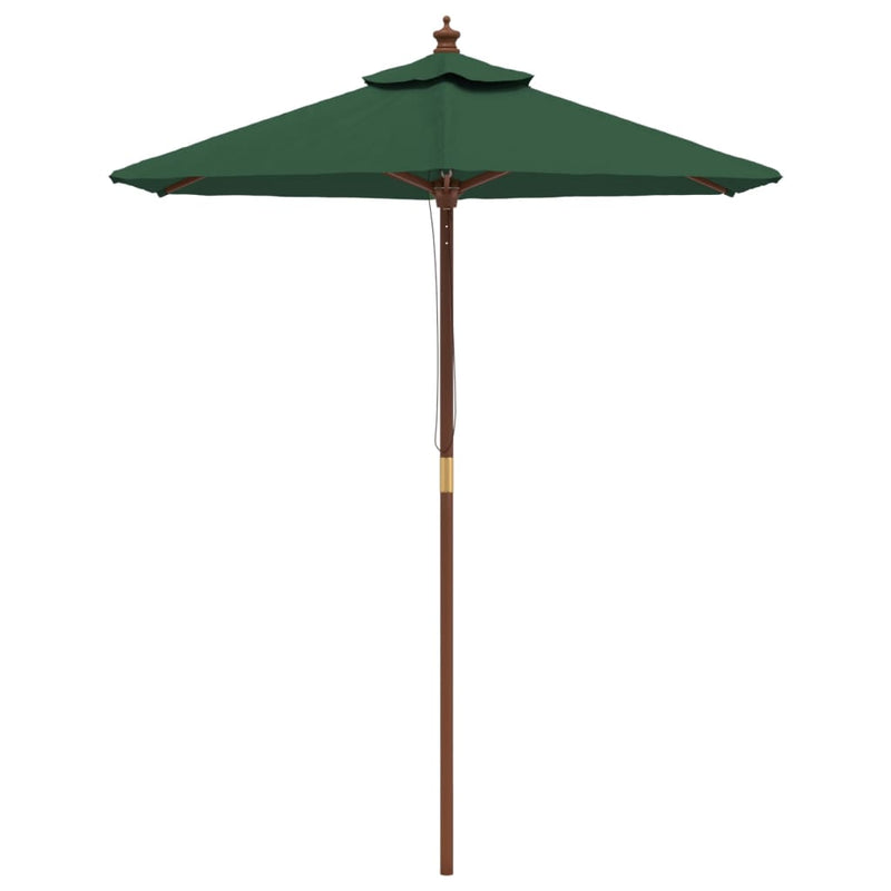 Load image into Gallery viewer, VidaXL Parasol met houten paal 196x231 cm groen