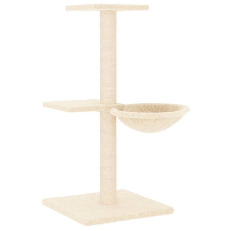 Load image into Gallery viewer, Vidaxl kattenmeubel met sisal krabpalen 72 cm crèmekleurig