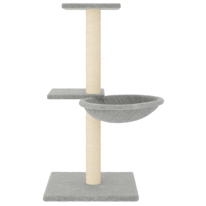 Load image into Gallery viewer, Vidaxl kattenmeubel met sisal krabpalen 72 cm lichtgrijs