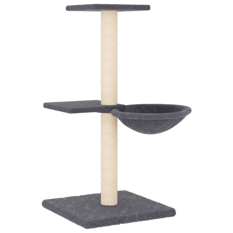 Load image into Gallery viewer, Vidaxl kattenmeubel met sisal krabpalen 72 cm donkergrijs