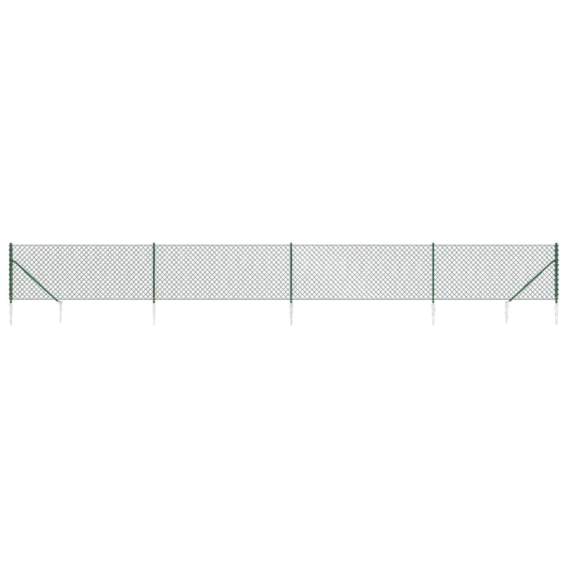 Load image into Gallery viewer, Vidaxl gaashek met grondankers 1x10 m groen