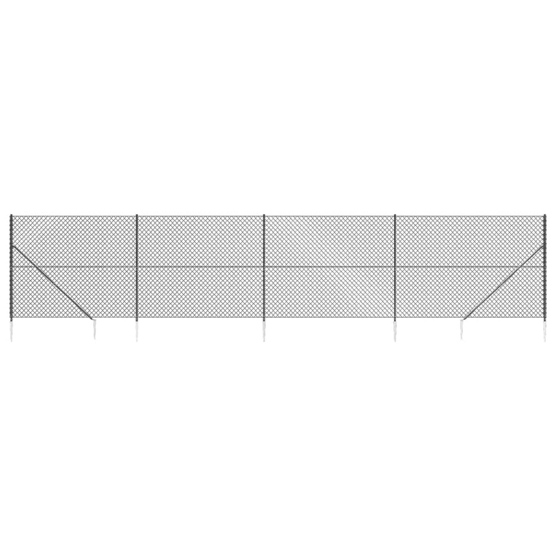 Load image into Gallery viewer, Vidaxl gaashek met grondankers 2x10 m antracietkleurig