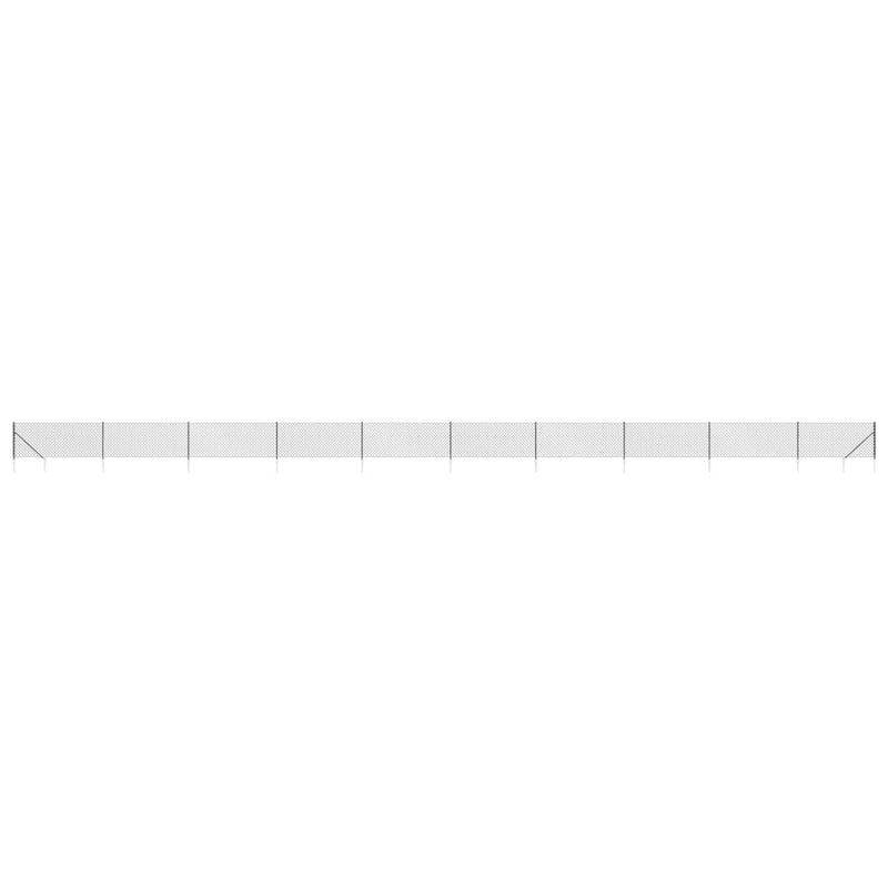 Load image into Gallery viewer, Vidaxl gaashek met grondankers 0,8x25 m antracietkleurig