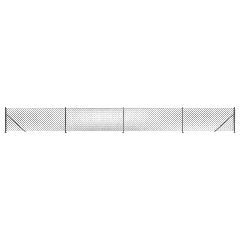 Load image into Gallery viewer, Vidaxl gaashek met flens 0,8x10 m antracietkleurig