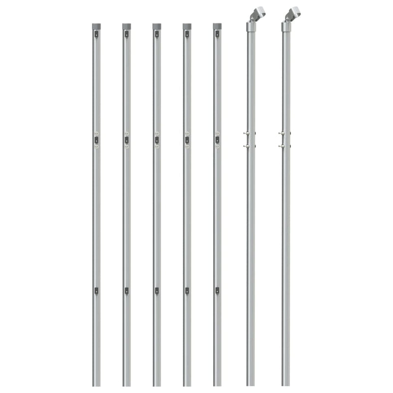 Load image into Gallery viewer, Vidaxl gaashek 0,8x10 m zilverkleurig