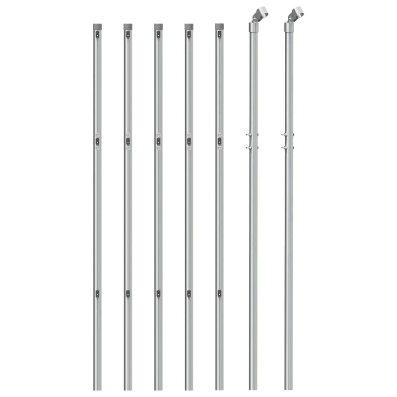 Load image into Gallery viewer, Vidaxl gaashek 1x10 m zilverkleurig