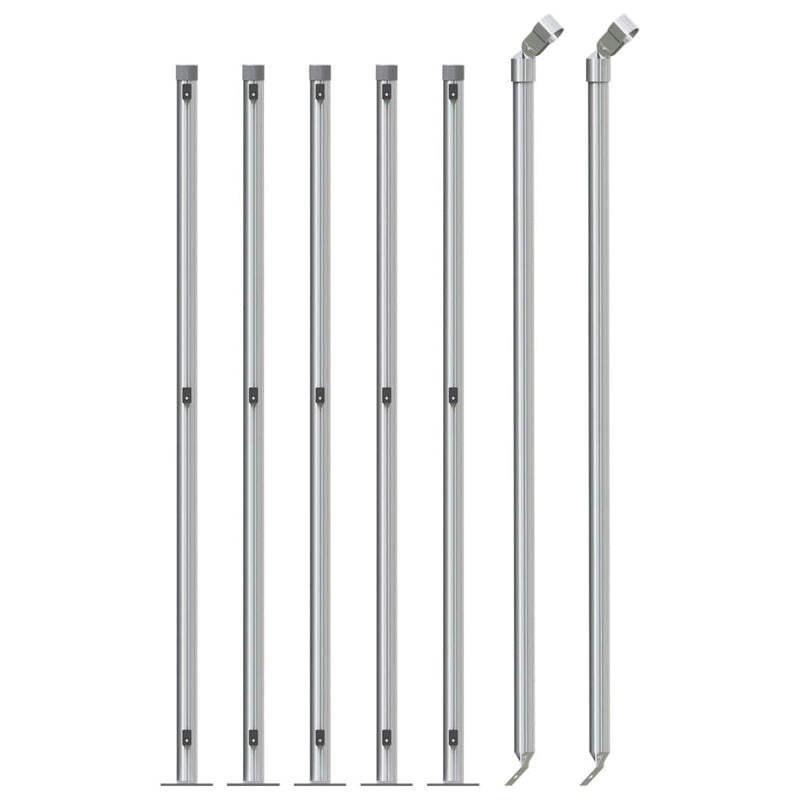 Load image into Gallery viewer, Vidaxl gaashek met flens 0,8x10 m zilverkleurig