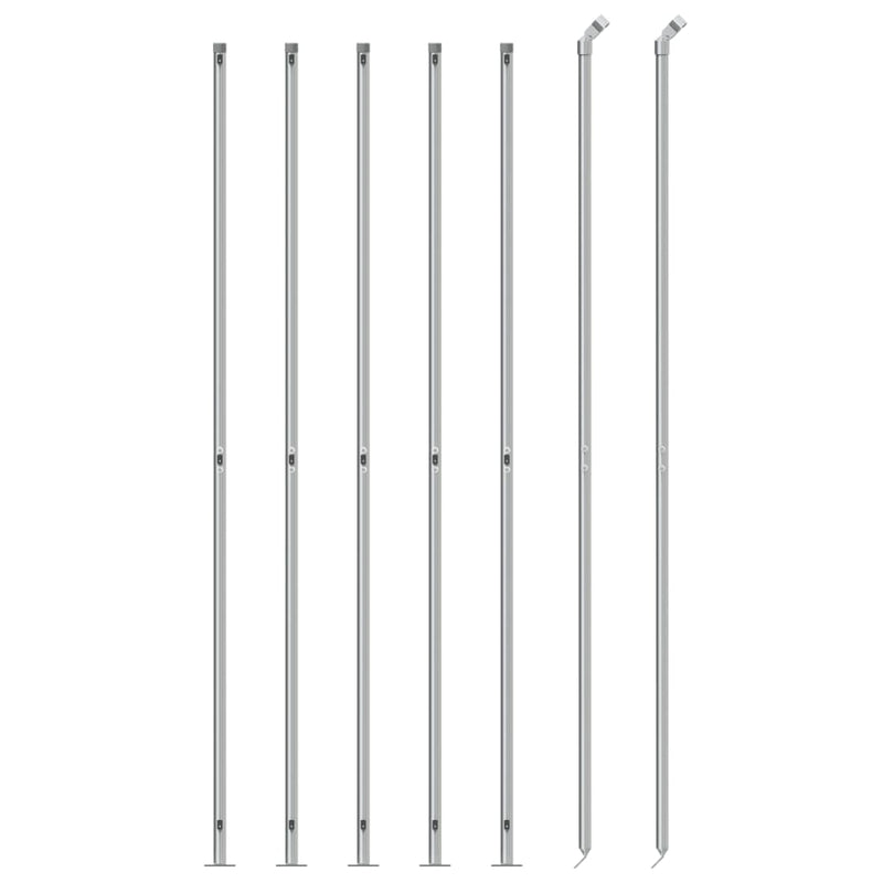 Load image into Gallery viewer, Vidaxl gaashek met flens 2x10 m zilverkleurig