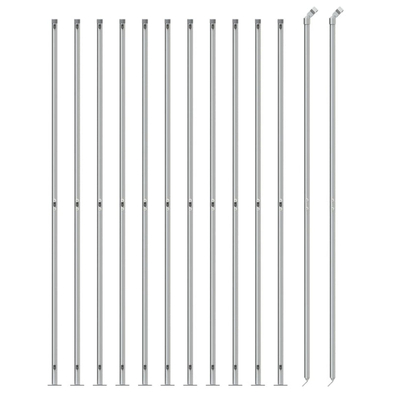 Load image into Gallery viewer, VidaXL Gaashek met flens 1,6x25 m zilverkleurig