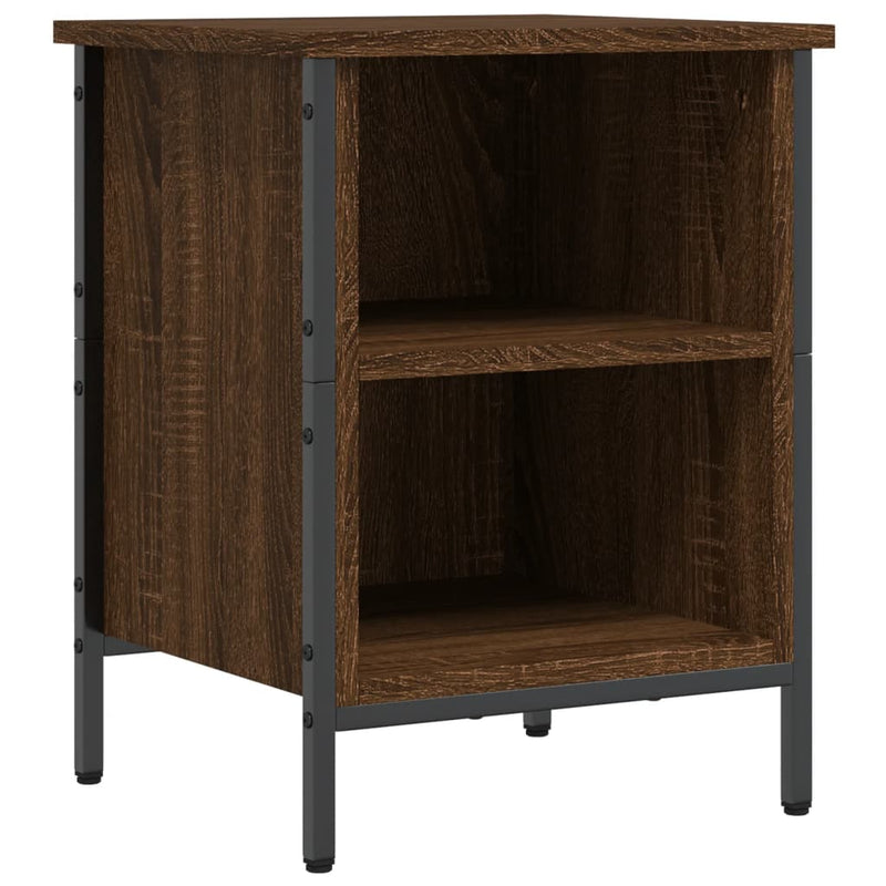 Load image into Gallery viewer, Vidaxl schoenenkast 38x35x50 cm bewerkt hout bruin eikenkleur