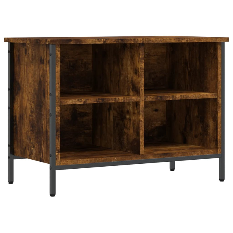 Load image into Gallery viewer, Vidaxl schoenenkast 69x35x50 cm bewerkt hout gerookt eikenkleurig