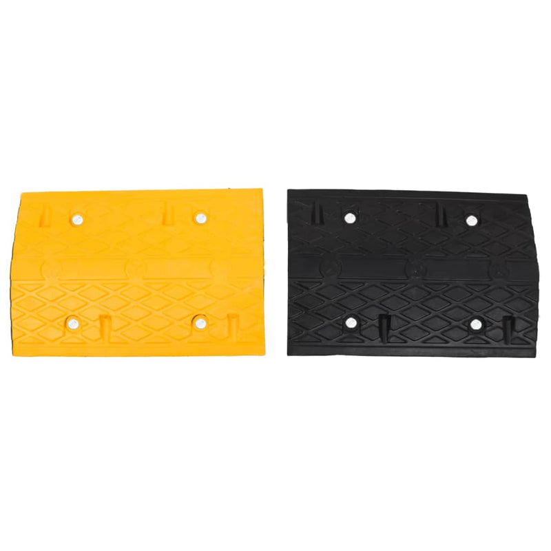 Load image into Gallery viewer, Vidaxl verkeersdrempels 2 st 97x32,5x4 cm rubber geel en zwart