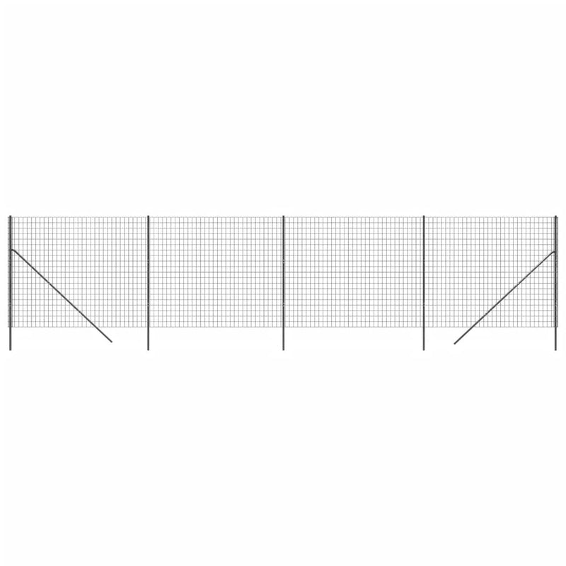 Load image into Gallery viewer, Vidaxl draadgaashek 1,8x10 m gegalvaniseerd staal antracietkleurig