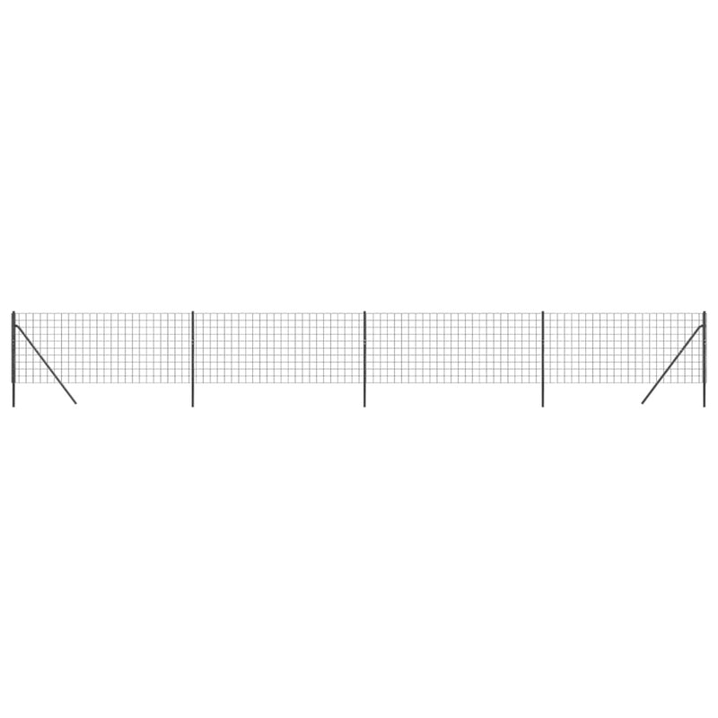 Load image into Gallery viewer, Vidaxl draadgaashek 1,1x10 m gegalvaniseerd staal antracietkleurig