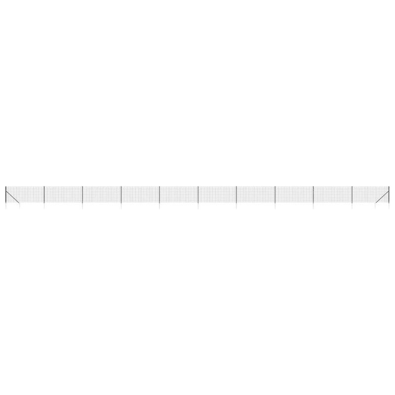 Load image into Gallery viewer, Vidaxl draadgaashek met grondankers 0,8x25 m antracietkleurig