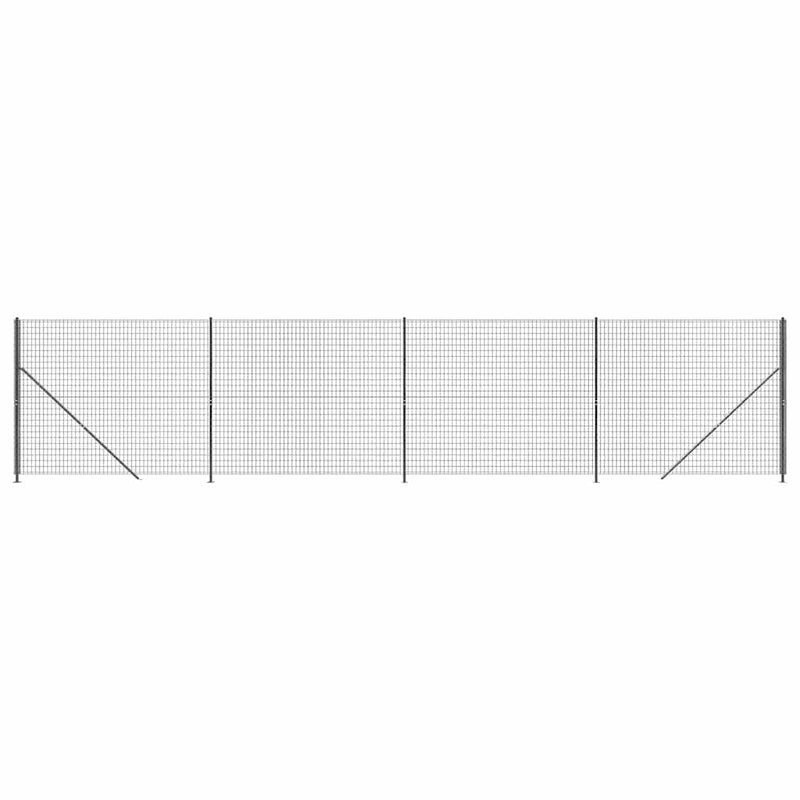 Load image into Gallery viewer, Vidaxl draadgaashek met flens 1,8x10 m antracietkleurig