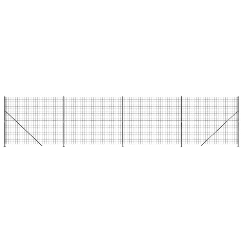 Load image into Gallery viewer, Vidaxl draadgaashek met flens 1,8x10 m antracietkleurig