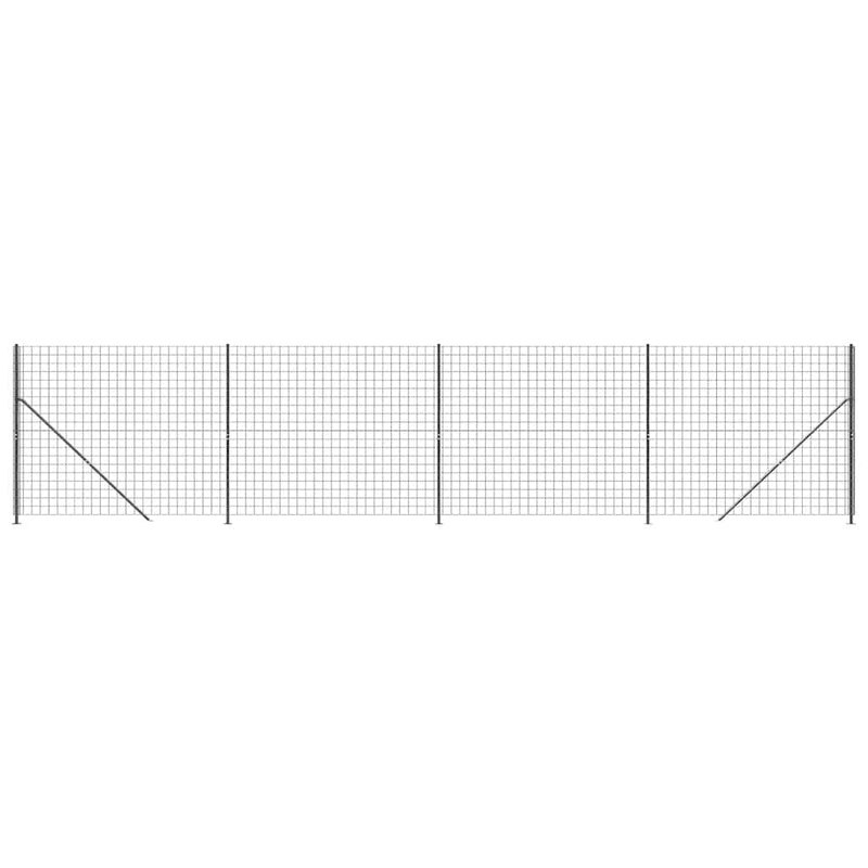 Load image into Gallery viewer, Vidaxl draadgaashek met flens 1,4x10 m antracietkleurig