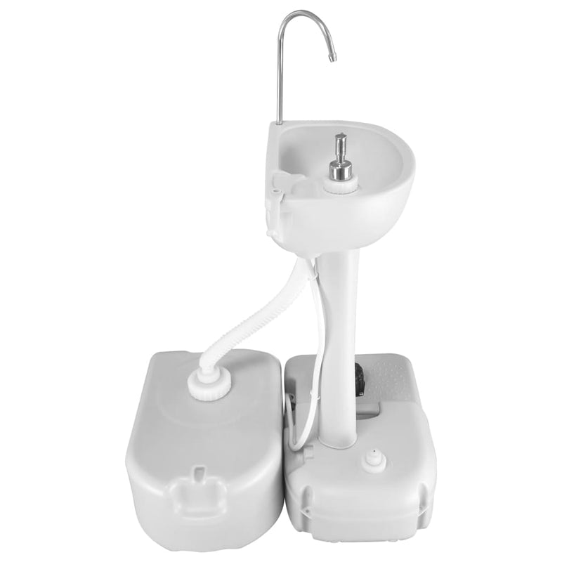 Load image into Gallery viewer, VidaXL Watertank draagbaar met adapter 24 L grijs
