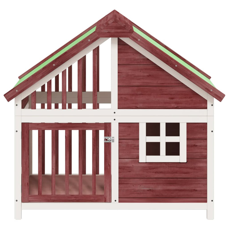 Load image into Gallery viewer, Vidaxl hondenhok 96x60,5x87 cm massief grenenhout mokkakleurig