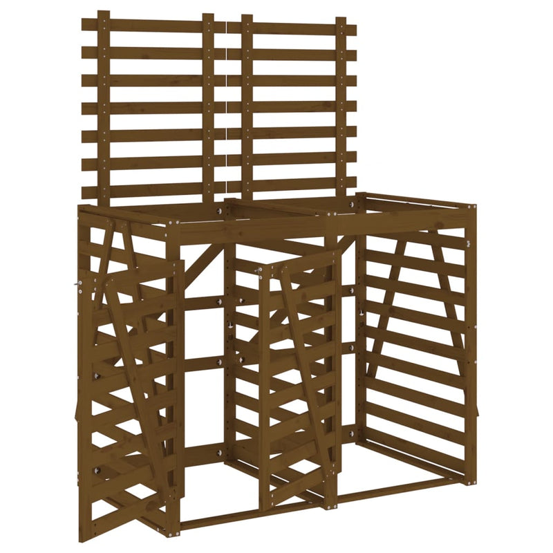 Load image into Gallery viewer, VidaXL Containerberging dubbel massief grenenhout honingbruin