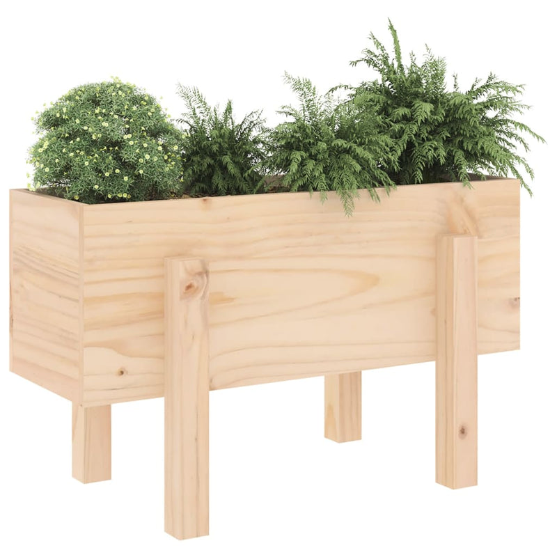 Afbeelding laden in galerijviewer, Vidaxl plantenbak 62x30x38 cm massief grenenhout