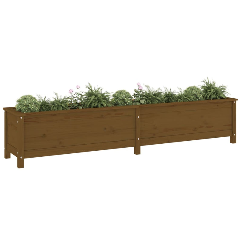 Load image into Gallery viewer, Vidaxl plantenbak verhoogd 199,5x40x39 cm massief grenen honingbruin