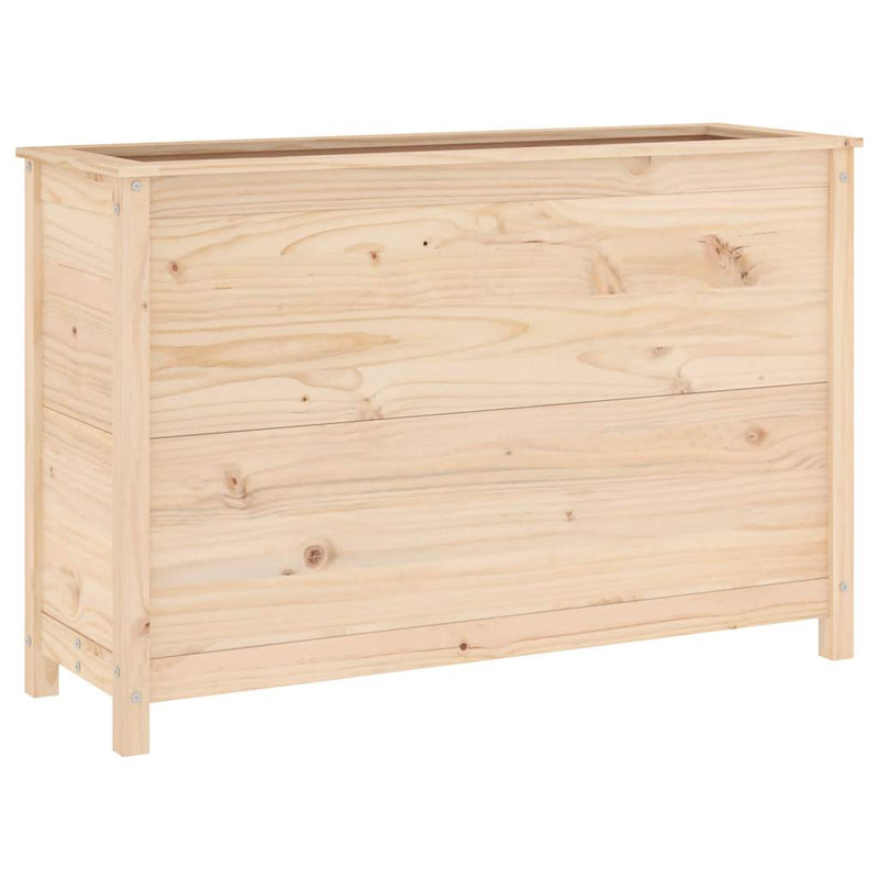 Afbeelding laden in galerijviewer, Vidaxl plantenbak verhoogd 119,5x40x78 cm massief grenenhout