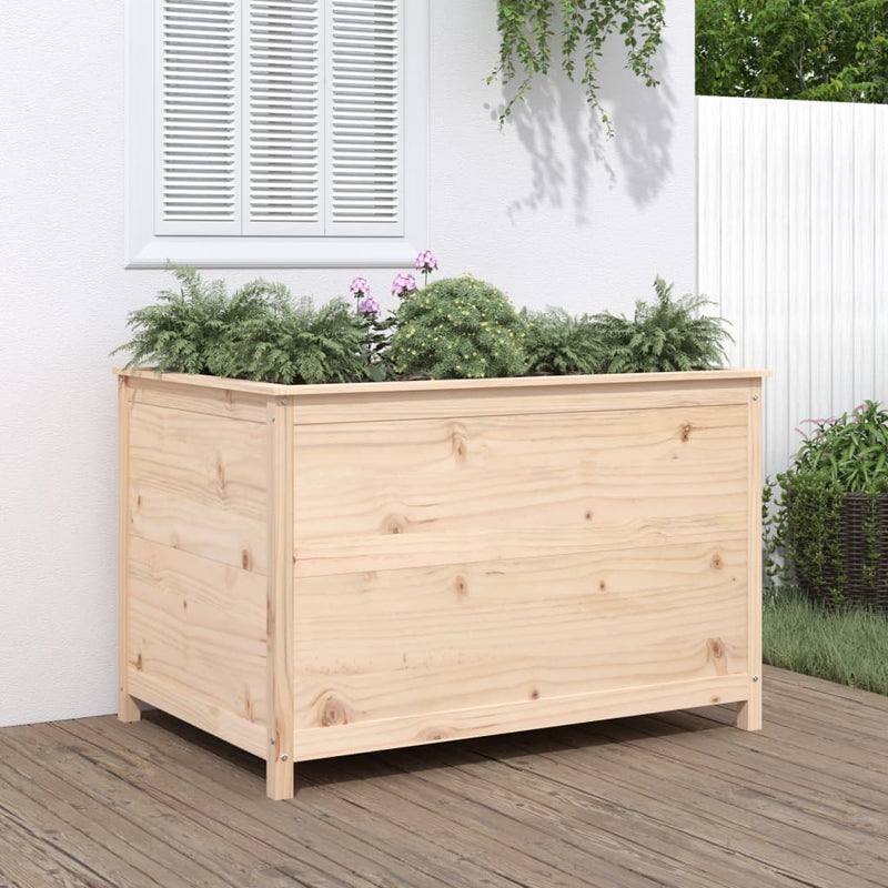 Load image into Gallery viewer, Vidaxl plantenbak verhoogd 119,5x82,5x78 cm massief grenenhout