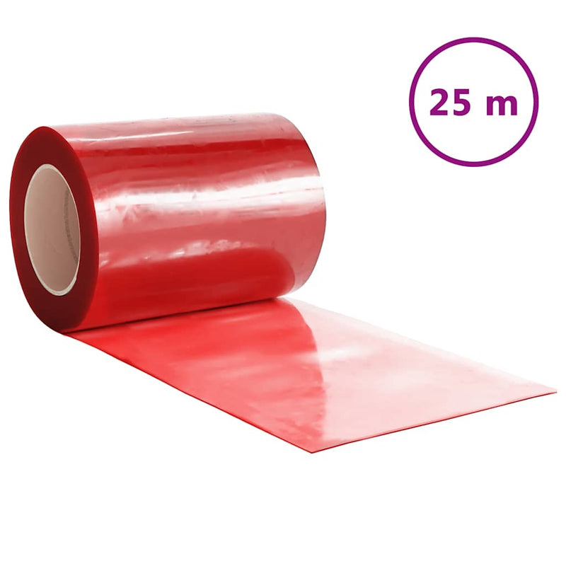 Load image into Gallery viewer, Vidaxl deurgordijn 300x2,6 mm 25 m pvc rood