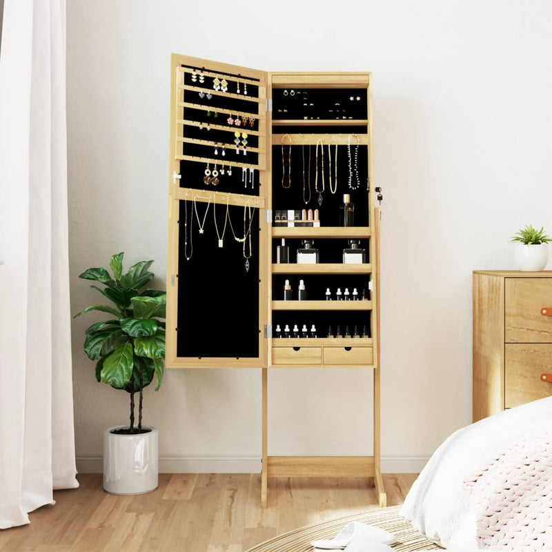 Load image into Gallery viewer, Vidaxl sieradenkast met spiegel en led-verlichting vrijstaand