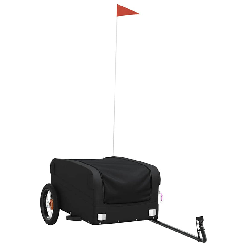 Load image into Gallery viewer, Vidaxl fietstrailer 30 kg ijzer zwart